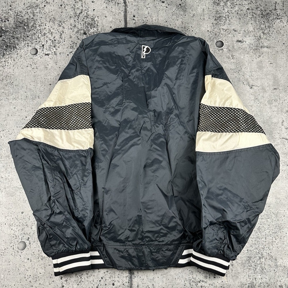 Vintage Chicago Bulls Jacket Mens L Windbreaker NBA Basketball Pro Player 90s - Picture 7 of 10
